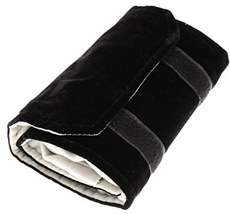 Olivine Rotolo di Gioielli Borsa di Gioielli, Fatta di Flanella, per, per conservare Gioielli Si Viaggia - Nero, Grigio,
