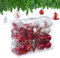 Relaxdays Palline di Natale, Set 103 Addobbi Natalizi in Plastica, Decorazioni per Albero in Vari Design, Rosso Bianco