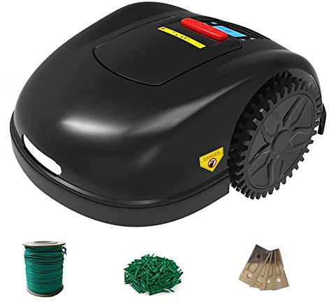 Tosaerba robotizzato con ricarica automatica, copre fino a 3600 m2, dispone di 12 opzioni di lingua e protezione antifurto per una cura del prato sicura e senza sforzo