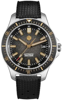 TACTICAL FROG San Martin SN0118 Automatikuhr Für Herren, 40 mm Saphirglas-Taucheruhr, Edelstahl 316L, Wasserdicht bis 200 M, Black