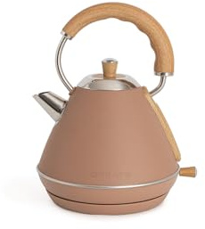 CREATE/KETTLE RETRO M/Bollitore elettrico moka/Ebollizione rapida, capacità 1 l, spegnimento automatico, filtro anticalcare, autospegnimento, indicatore livello dell’acqua, Ø17,2 cm, 1200 W