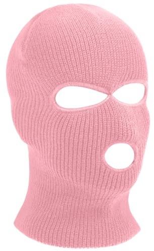 HAGOT Cagoule 3 Trous, Cagoule Balaclava, Balaclava à 3 Trous Tricoté, Cagoules de Visage Comple, pour Ski Moto Vélo Cyclisme, pour Hommes et Femmes