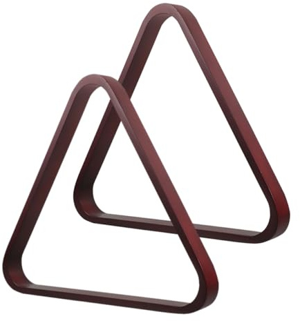 Alipis 2 Pezzi Triangoli da Biliardo in Legno Massello Supporto per Palline da Tavolo Biliardo Finitura Liscia e Resistente Compatibile con Palline Standard