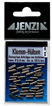 Jenzi Quetsch-Hülsen, Inhalt ca. 100 Stück, 0,8 mm