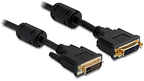 DeLOCK DVI förlängningskabel/DVI 24 + 5-stifts hane till hona/2 m