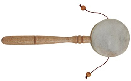 2 x Handtrommel Rassel Shaker Handrassel Instrument