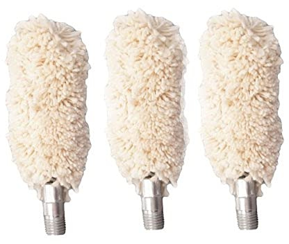 Tipton Bore Mop 10/12 Gauge 3-Pack with 8-32 Threads, Cotton Construction for Applying Gun Oil, Solvent, Bore Cleaning