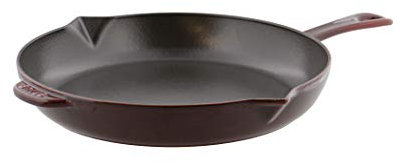 Staub Cast Iron 10-inch Fry Pan - Grenadine, Made in France