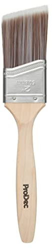 Brocha Profesional sintética de Mango Largo ProDec de 2 Pulgadas para Pintar líneas de Bordes definidos con Pinturas de emulsión, Brillantes y satinadas en Paredes, techos, Madera y Metal, 2 50mm