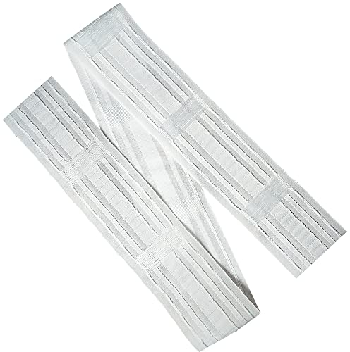 WANYI Gardinenband Vorhangband zum Aufnähen 85MM Breit Universal Schlaufenband Universalband Faltenband für Gardinen Kräuselband mit Schlaufen(12m)