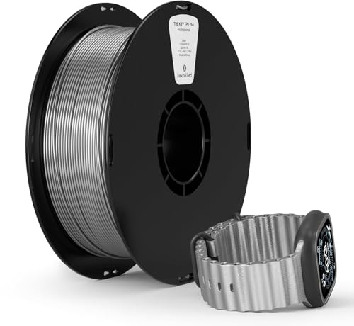 kexcelled TPU 95A Filament, Flexibel und Weich, Hervorragende Elastizität, 1,75mm 1kg Spule Rolle, 3D Drucker Materialient, Vakuumverpackung, für FDM Druckern, Silber