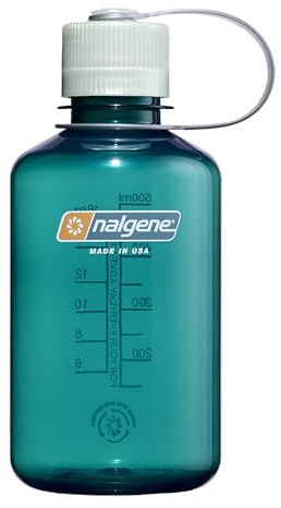 Nalgene Sustain Tritan BPA-Free Water Bottle Made with Material Derived from 50% Plastic Waste, 16 OZ, Narrow Mouth, Trout