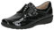 CAPRICE Comfort Damen Slipper aus Leder mit Klettverschluss, Schwarz (Black Croco), 39 EU