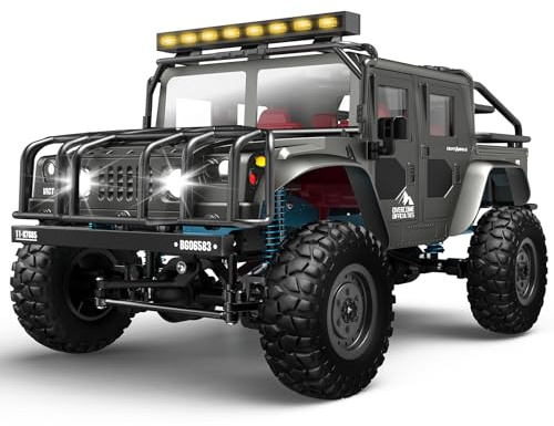 SIMREX 1/12 Scala All-Terrain macchina telecomandata, 20 km/h, 4WD Veicolo con Telecomando 2.4GHz, IPX4 Impermeabile RC Auto Offroad con Batteria Ricaricabile, per Bambini e Adulti