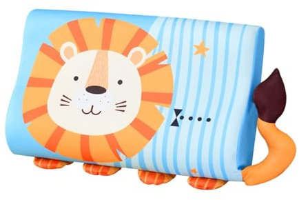 Niedliche Cartoon-Tierformen Kinderkissen, Ergonomic Kinder Kissen Schlummerkids Kissen, Atmungsaktives Und Hautfreundliches Memory-Kissen FüR Kinder (Löwe)