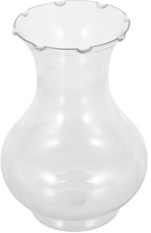 Angoily Lot de 6 Vases en Plastique Transparents pour Jacinthes Petits Vases Décoratifs pour Culture Hydroponique pour Décoration Intérieure et Centre de Table Mariage