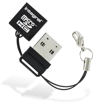 Integral Lecteur USB pour Cartes Mémoire microSD/microSHC/micro SDXC INCRMSDMINIUSB Noir