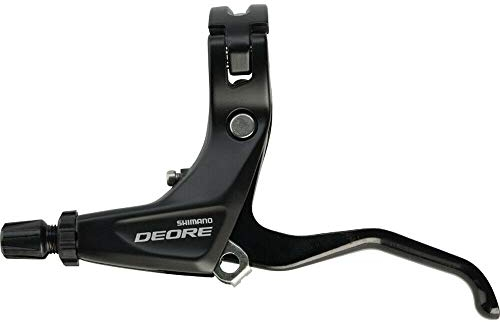 SHIMANO Deore 610 2-Finger Mountain Bicycle V-Brake Lever - BL-T610 (Black - Left Side)