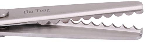 Hui Tong zackenschere stoff Robuste und Scharfe, Zickzackschere & Wellenschnitt Schere,3mm,5mm,7mm (Wellenschnitt 7mm)