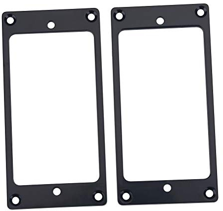 2 st gitarr plocka upp ram humbucker pickup ring för musikinstrument tillbehör (svart)