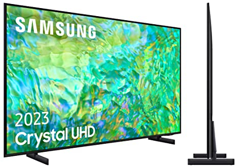 SAMSUNG TV Crystal UHD 2023 50CU8000 - Smart TV de 50, Procesador Crystal UHD, Q-Symphony, Gaming Hub, Diseño AirSlim y Contrast Enhancer con HDR10+