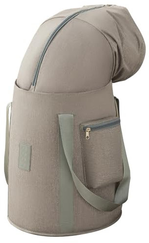 Collapsible Bucket for Soaking Feet, Portable Travel Foot Bath Tub, Waterproof Foot Soaking Tub 5-Layer Thick Foot Bath Tub for Travel, Camping Grey