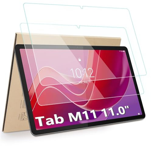 Hianjoo 2 Piezas Protector de Pantalla Compatible con Lenovo Idea Tab / M11 / K11 Gen2 / K11 LTE 11.0, Premium Cristal Tablet Salvapantallas Vidrio Templado [9H Dureza Alta Claridad Sin Burbujas]