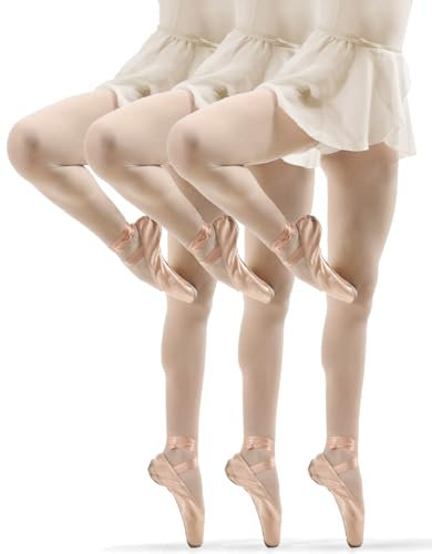 sesto senso 3er Pack Strumpfhose Mädchen Hautfarbe 40 Den Kinderstrumpfhosen Blickdichte Mikrofaser Bunt Girl 128 134 Beige