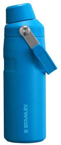 Stanley IceFlow Fast Flow Water Bottle 16 oz | Angled Spout Lid | Lightweight and Leakproof for Travel and Sports | Insulated Stainless Steel | BPA-Free | Azure