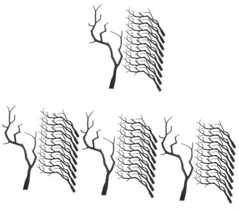MAGICLULU 40pcs Twisted Twigs Branch Decoration Artificial Antlers Tree Branches for Christmas Decor