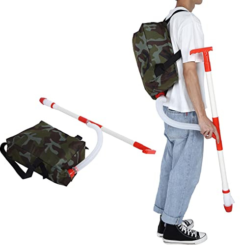 Professional Handheld Manual Fertilizer Spreader Fertilizing Tool, Comfortable Shoulder Strap Adjustable Fertilizer Spreader with Bag for Corn Vegetables Fruit Trees