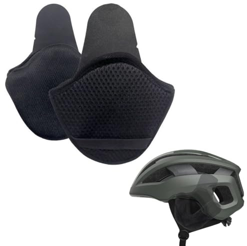DIFLAX Cache-oreilles amovible pour vélo, casque de vélo, cache-oreilles, protection contre le vent, compatible avec n'importe quel casque, noir