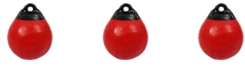 VIOPDER 3X Heavy Duty PVC Boat Ball Round Anchor Buoy Dock Bumper Ball Inflatable Protection Marine Mooring Buoy Red