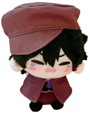 Xinchangda Ranpo Edogawa Plush Figurine Ranpo Edogawa Anime Figure 12CM Cotton Plush Figure Cute Keychain School Bag Pendant Key Pendant Decoration