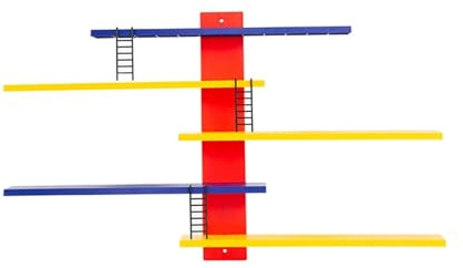 Présentoir mural for figurines et jouets, boîte aveugle artisanale, étagères flottantes, présentoir coloré à monter soi-même, étagère de rangement à échelle(2set)
