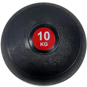 VIMAS SPORT Slam Ball, Balón Medicinal para Entrenamiento Funcional, 10 kg, Negro, Caucho, Antirrebote, para Adultos