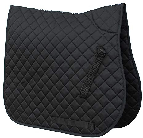 Rhinegold Selle en Coton matelassé, Mixte Adulte, Noir, COB