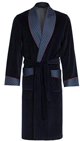 LEVERIE Robe de Chambre Classe Homme Automne/Hiver en Coton. Fabriquée dans l'UE.
