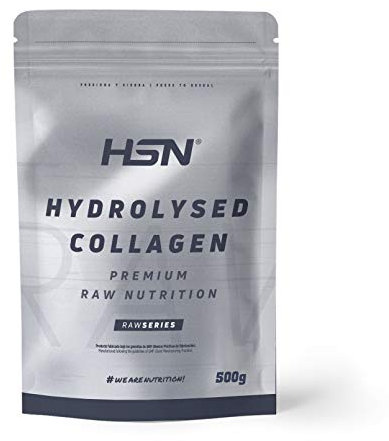 Hydrolysiertes Kollagen von HSN | Rinderherkunft | Gelenkpflege und -erhaltung, starke Knochen, Haut-, Haar- und Nagelgesundheit | glutenfrei, laktosefrei, pulverisiert, geschmacksneutral, 500g
