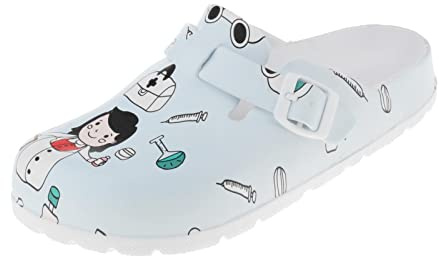 SM SunniMix 1 Paire de Sabots de Travail pour Femmes | Chaussures de Travail, Chaussures D'infirmière, Chaussures Anti-légères Femmes Pantoufles été Plage, 36-37