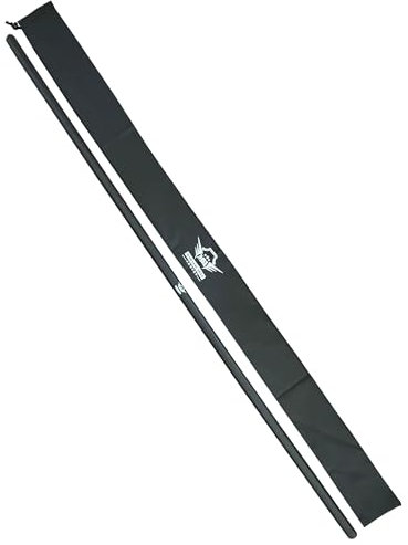 Martial Arts Armory Mit Schaumstoff gepolstertes Bo-Stab für sicheres Üben und Training, mit Tragetasche, Schwarz, 1,2 m