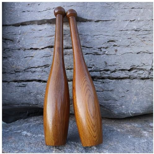 LXLZYXSF Clubbell 1 Paar Übungsschläger Holz, Arm Power Strength Trainer, Indische Keulen Workout-Ausrüstung Für Schulter Stretching Konditionierung, Zuhause Fitnessstudio