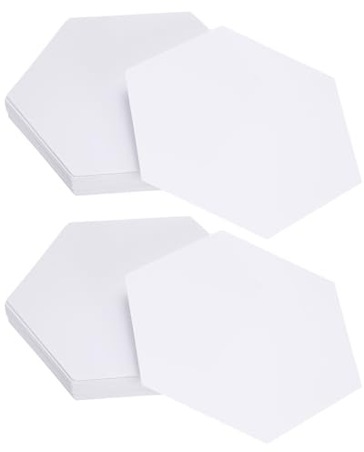 QUARKZMAN 200 Pz Carta per Paper Piecing a Esagono per Quilting, Modello per English Paper Piecing da 2,5, Fondi in Carta per Patchwork Forniture per Quilting Cucito DIY Artigianato