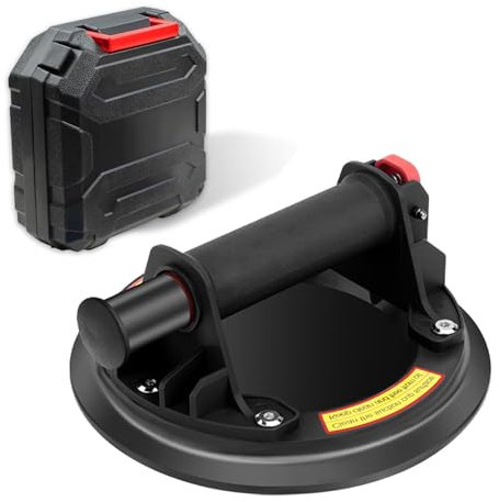 Yabingbos Ventouse sous vide de 20,32 cm - Capacité de charge jusqu'à 200 kg - Cric de carrelage pour verre, marbre, carrelage - Avec boîte à outils portable