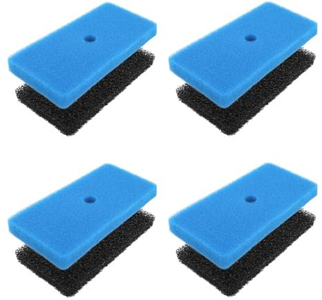 Tinoaly 4 Set Tamponi Filtro Laghetto, Grana Grossa e Fine Materiale Filtrante in Spugna per Laghetto Compatibili con Le Scatole 52231 e 52229 per Acquari Esterni Fontane