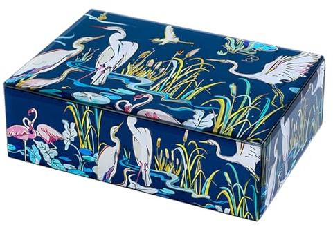 Versatile Jewelry Storage Box Stylish Glass Jewelry Container Strorage Box For Rings And Necklaces Collection Decorative Keeper