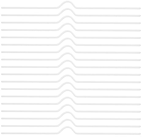 Cabilock Lot de 100 Crochets Métalliques pour Calendrier Suspendu en Fil de Fer 35 Cm Blanc, Crochets pour Reliure de Calendrier Mural, Cintre Polyvalent pour Bureau, Maison et
