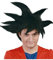 FIESTAS GUIRCA | Krieger Perücke in Schwarz (Einheitsgröße) - Unisex Erwachsene - Perücke für Anime und Cosplay Kostüme - Ideal für Halloween, Karneval und Kostümpartys - Schwarz