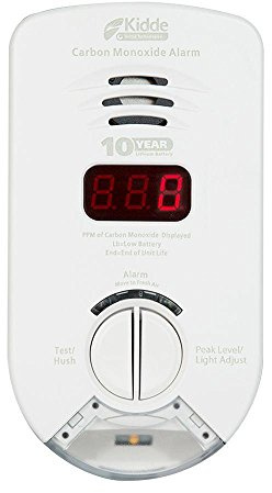 Kidde Carbon Monoxide Detector, AC-Plug-in with Lithium Battery Backup, Digital Display, Escape & Night Light