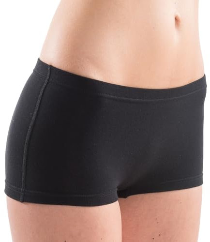 HERMKO 5700 Damen Panty aus anschmiegsamer Baumwolle/Elastan, Farbe:schwarz, Größe:44/46 (L)